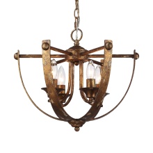 Golden 0815-4P HG - Wry Lighting Victoria 4-light Pendant in Heirloom Gold